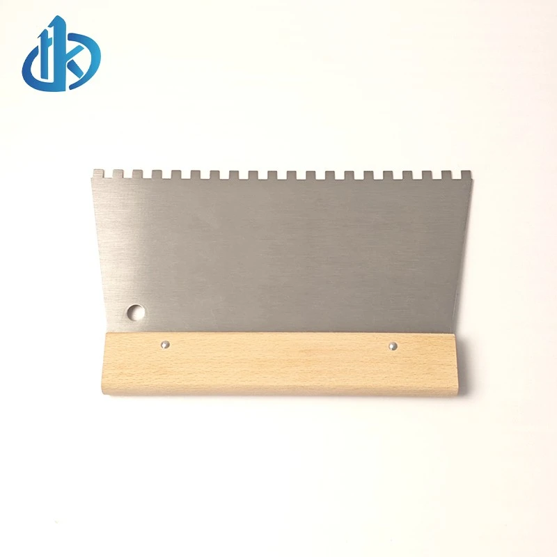 Notched Scraper With Wooden Handle